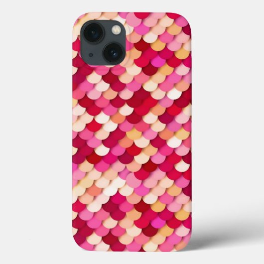 "Dragon Scales" — magenta, warm roze en perzik Case-Mate iPhone Case (Achterkant)