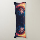 Dragon Scape Fire Night Lichaamskussen (Voorkant Verticaal)