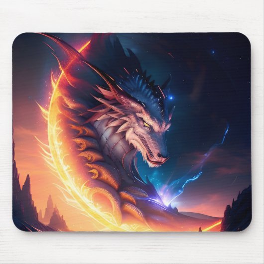 Dragon Scape Fire Night Muismat (Voorkant)