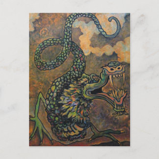 Dragon Scroll, Briefkaart van Japanse kunst