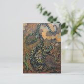 Dragon Scroll, Carte postale Art Japonais (Debout devant)