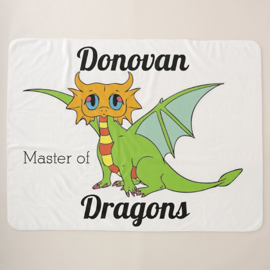 Dragon Sherpa Deken (Voorkant (horizontaal))