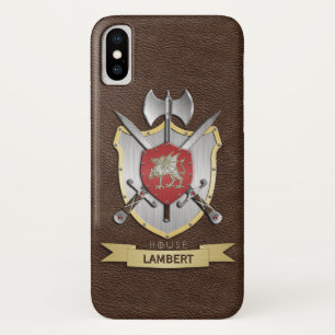 Dragon Sigil Battle Crest Brown iPhone X Hoesje