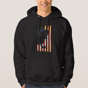 Dragon Silhouette Amerikaanse vlag 4 jul Hoodie