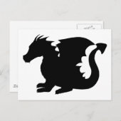 Dragon Silhouette Briefkaart (Voorkant / Achterkant)