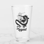 Dragon Silhouette Glas (Achterkant)