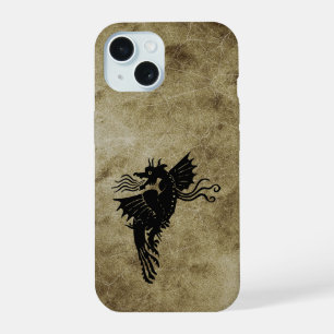 Dragon Silhouette Spirit Animal Totem Emblem iPhone 15 Hoesje