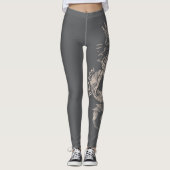Dragon sketch leggings (Voorkant)