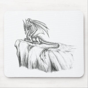 Dragon Sketch Mousepad Muismat