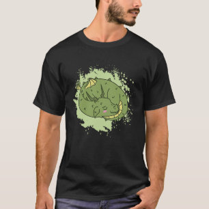 Dragon slapen schattig Fantasy Animal T-shirt