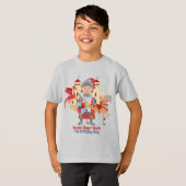 Dragon Slayer Knight Boy Verjaardagsfeestje T-shirt (Voorkant volledig)