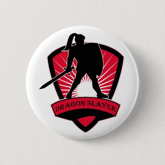 Dragon Slayer Knight Button (Voorkant)