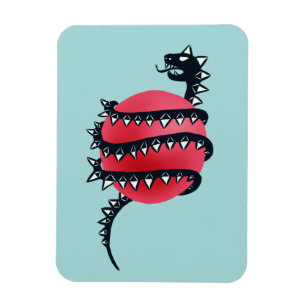 Dragon Snake Gothic Magneet
