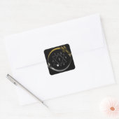 Dragon & Snake Ouroboros Vierkante Sticker (Envelop)