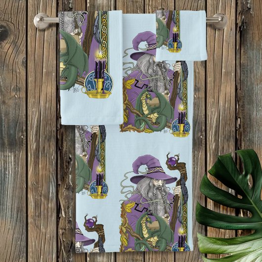 Dragon Sorcier Celtique Fantastique Violet