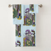 Dragon Sorcier Celtique Fantastique Violet (En situation)