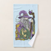 Dragon Sorcier Celtique Fantastique Violet (Serviette à main)