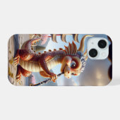 Dragon spelen klarinet iphone case iPhone 15 hoesje (Achterkant horizontaal)
