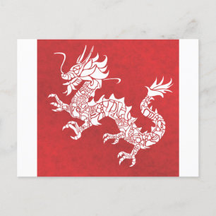 Dragon Spirit Animal Totem Emblem Briefkaart