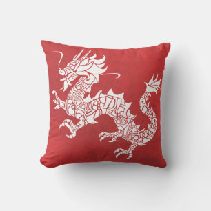 Dragon Spirit Animal Totem Emblem Jeter Oreiller
