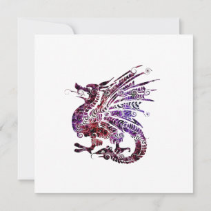 Dragon Spirit Animal Totem Emblem Kaart