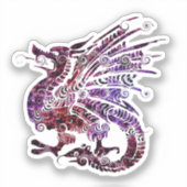 Dragon Spirit Animal Totem Emblem Sticker (Voorkant)