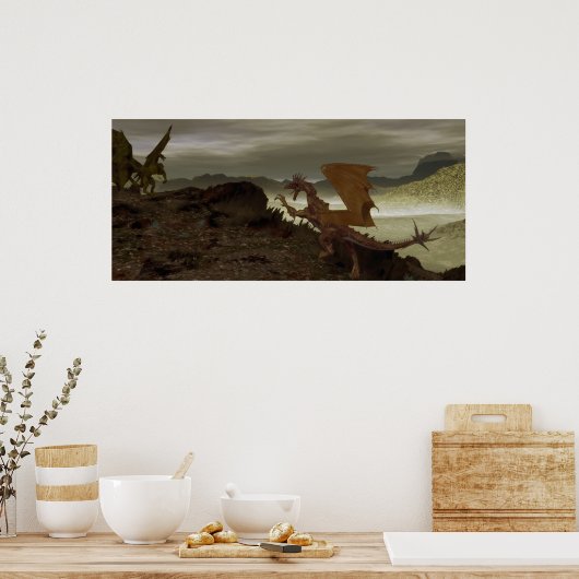 Dragon Standoff Poster (Keuken)