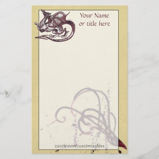 Dragon Stationery Briefpapier (Voorkant)