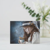 Dragon Steamed Tea Briefkaart (Staand voorkant)