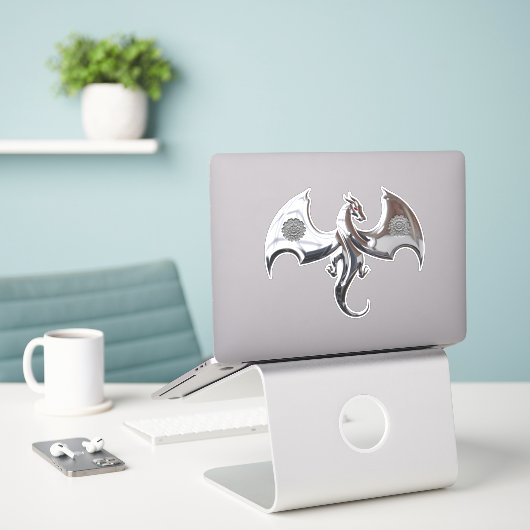 Dragon Sticker (Laptop op bureau)
