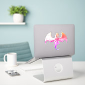 Dragon Sticker (Laptop op bureau)