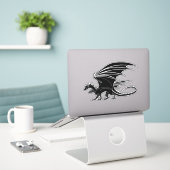 DRAGON STICKER (Laptop op bureau)
