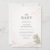 Dragon Storybook Baby Shower Invitation (Devant)