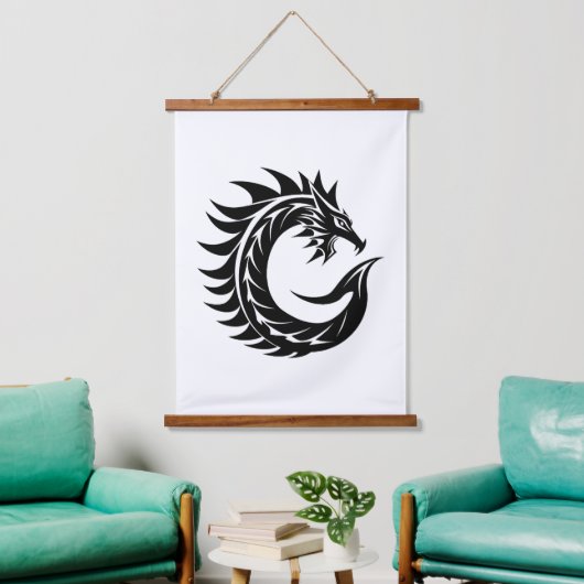 Dragon Styled Letter C, Dragon Alphabet, Monogram Hangend Wandkleed (Woonkamer)