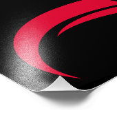 Dragon Styled Letter D, Dragon Alphabet, Monogram Foto Afdruk (Hoek)