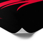 Dragon Styled Letter D, Dragon Alphabet, Monogram Poster (Hoek)