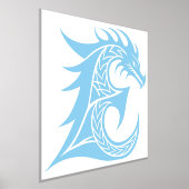 Dragon Styled Letter E, Dragon Alphabet, Monogram Folie Afdrukken (Laagn)