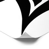 Dragon Styled Letter E, Dragon Alphabet, Monogram Poster (Hoek)