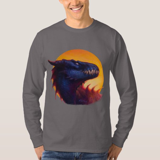 Dragon Sunset 3 T-shirt (Voorkant)