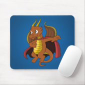 Dragon superheld cartoon Mousepad Muismat (Met muis)