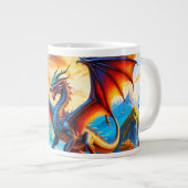 Dragon Sur La Mug De Café Du Village (Devant droit)