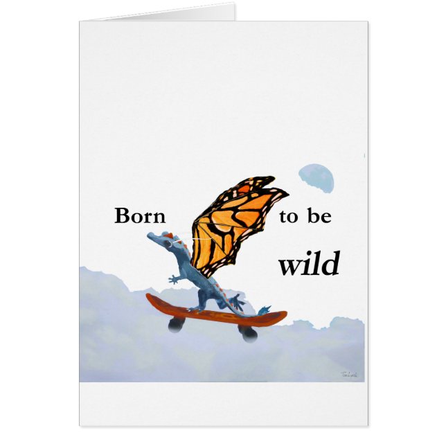 Dragon sur la planche à roulettes (Devant)