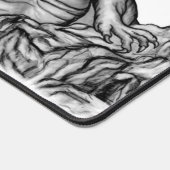 Dragon sur le Rocher, design noir et blanc (Coin)