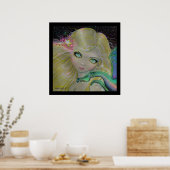 Dragon sur mon épaule Fantasy Dragon Fairy Affiche (Cuisine)
