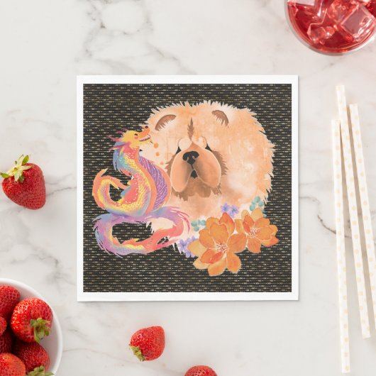 DRAGON-TALEZ Chow Jaar van de Draak Servet (Insitu)