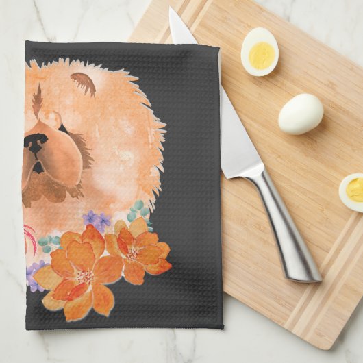 DRAGON-TALEZ CHOW Jaar van de Draak Theedoek (Quarter Fold)