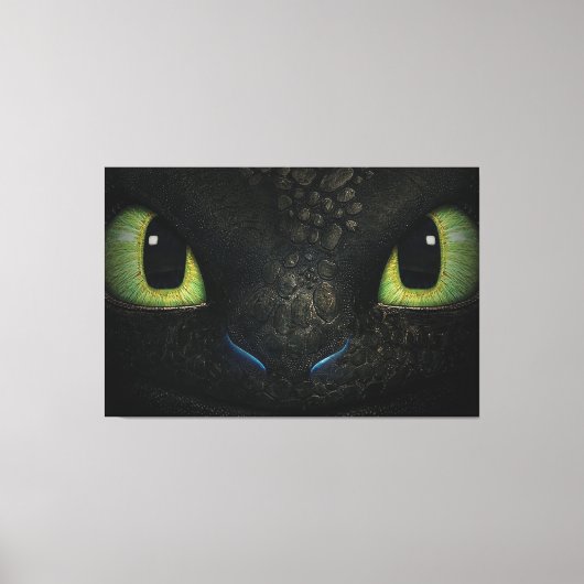 Dragon tandless Premium Wrapped Canvas (gloss) (Voorkant)