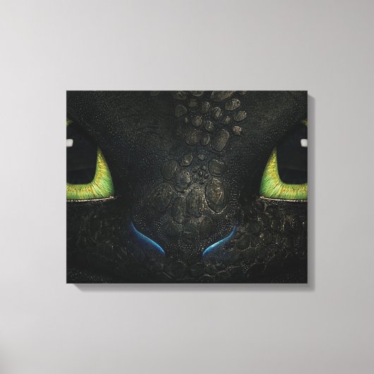 Dragon tandless Premium Wrapped Canvas (gloss) (Voorkant)