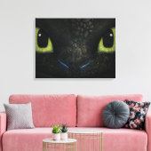 Dragon tandless Premium Wrapped Canvas (gloss) (Insitu (Woonkamer))