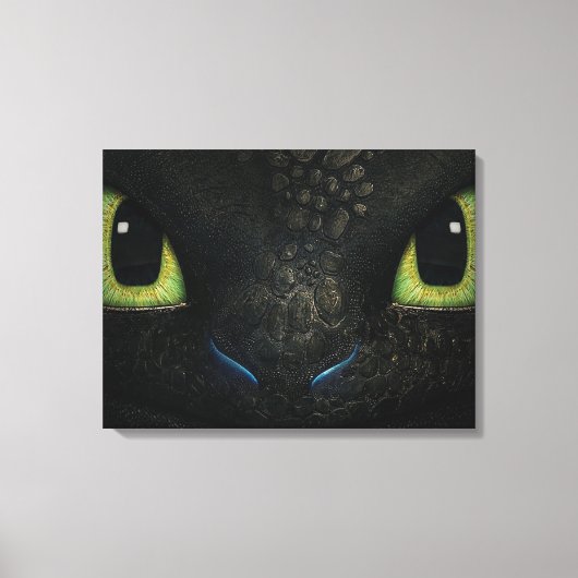 Dragon tandless Premium Wrapped Canvas (gloss) (Voorkant)
